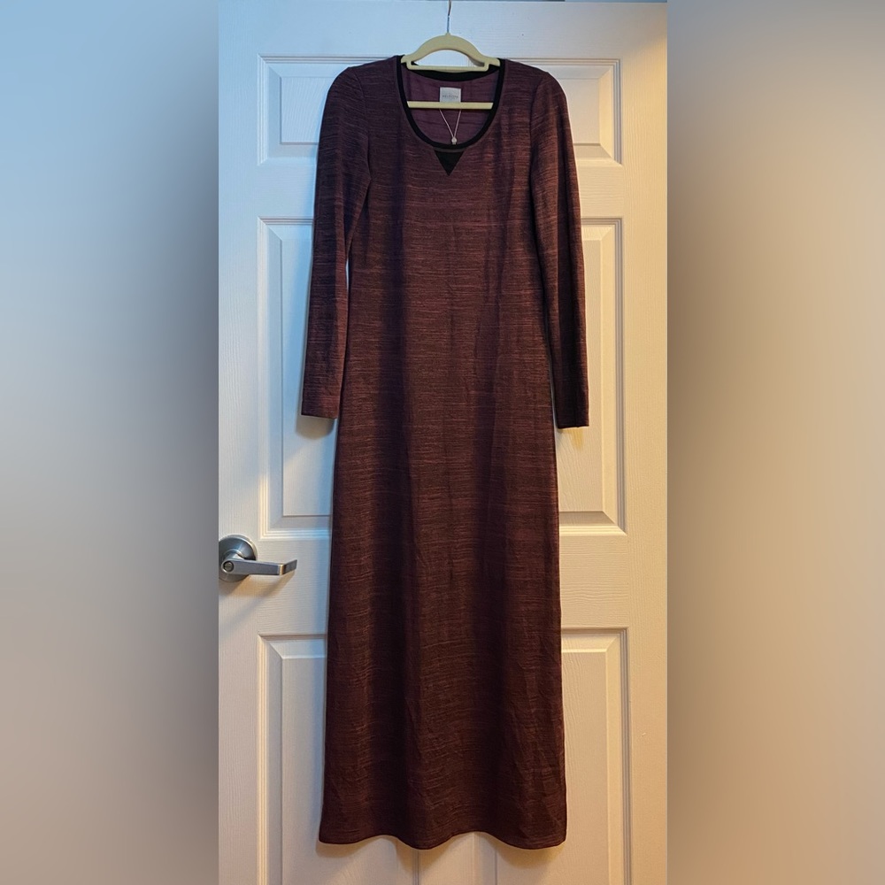 NWT SELECTED Maxi Dress - Size Medium, color Burgundy